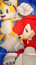 Load image into Gallery viewer, Sonic Birthday Backdrop 3.3ft x 5ft, Amy Shadow Tails Knuckles, made from fabric