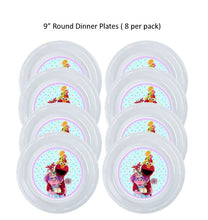 Load image into Gallery viewer, 8pk Abby and Elmo Clear Plastic Disposable Party Plates Choose Size