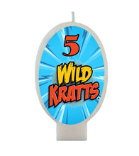 Load image into Gallery viewer, Choose Age, Wild Kratts Birthday Candle