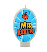 Load image into Gallery viewer, Choose Age, Wild Kratts Birthday Candle