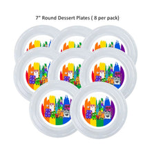 Load image into Gallery viewer, 8pk Numberblocks Plastic Disposable Birthday Plates, Choose Size