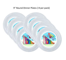 Load image into Gallery viewer, 8pk Numberblocks Plastic Disposable Birthday Plates, Choose Size