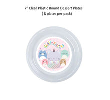 Load image into Gallery viewer, 8pk Squishmallows Clear Plastic Disposable Party Plates Choose Size