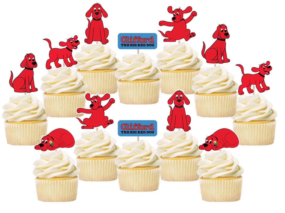 Clifford The Big Red Dog Cupcake Toppers Party Mania USA