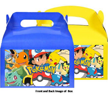 Load image into Gallery viewer, 8 Pack Pokemon Treat Favor Boxes