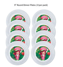 Load image into Gallery viewer, 8pk Strawberry Shortcake Clear Plastic Disposable Party Plates, Choose Size