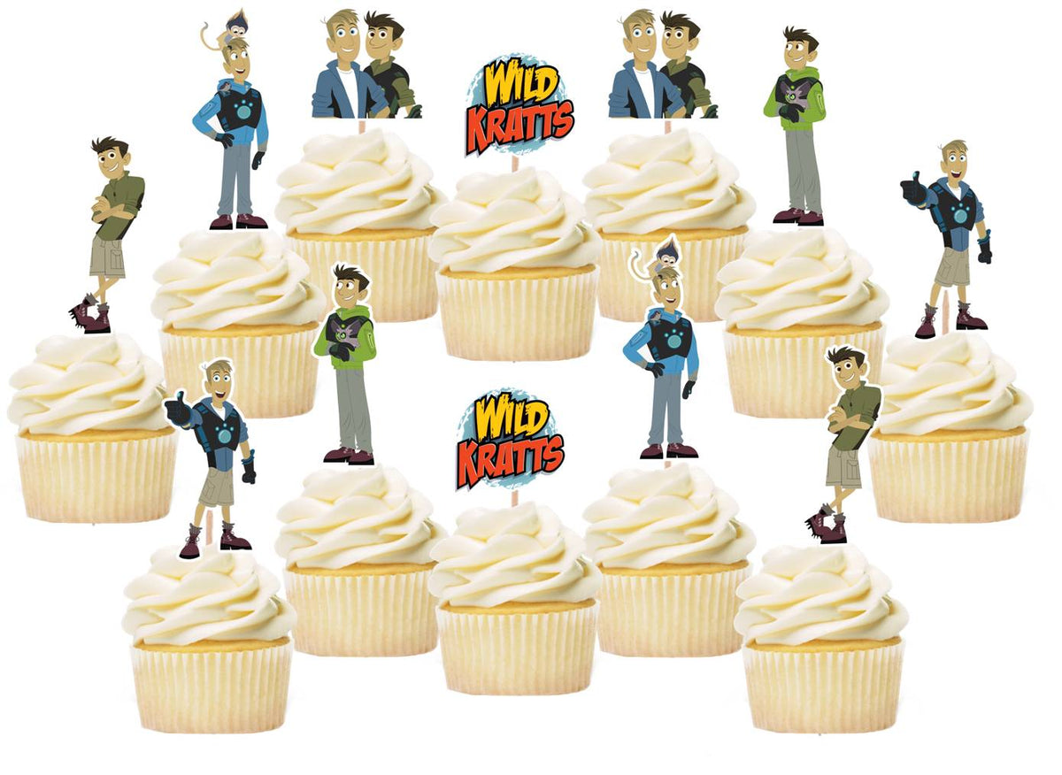 Wild Kratts Cupcake Toppers – Party Mania USA