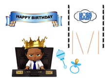 Load image into Gallery viewer, African American Boss Baby Cake Topper, Handmade in USA
