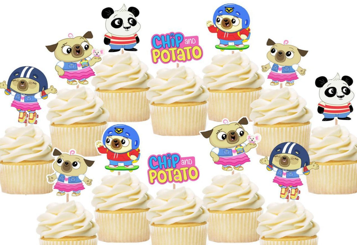 Chip and Potato Cake Topper, Party Supplies – Party Mania USA