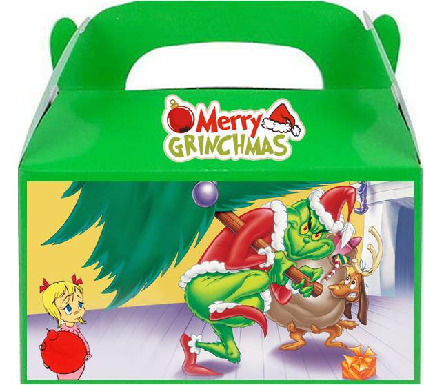 8 Pack The Grinch Favor Treat Boxes – Party Mania USA