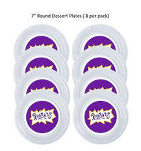 Load image into Gallery viewer, 8pk Afro Rugrats Clear Plastic Disposable Party Plates, Choose Size