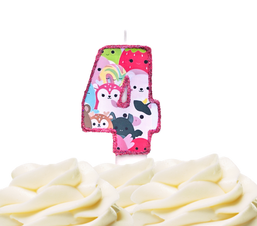 Squishmallows birthday number candle