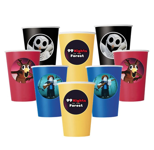 99 Nights in the forest party supplies cups
