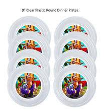 Load image into Gallery viewer, Go Dog Go Clear Plastic Disposable Party Plates, 8pc per Pack, Choose Size