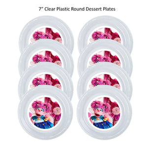 8pk Abby Cadabby Clear Plastic Disposable Party Plates Choose Size