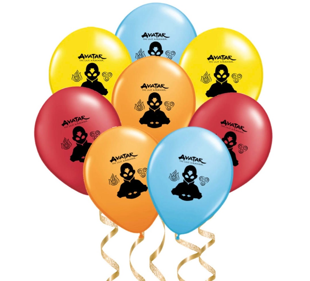 Avatar Last Airbender Party Balloons, 8 , 16 or 24 pc