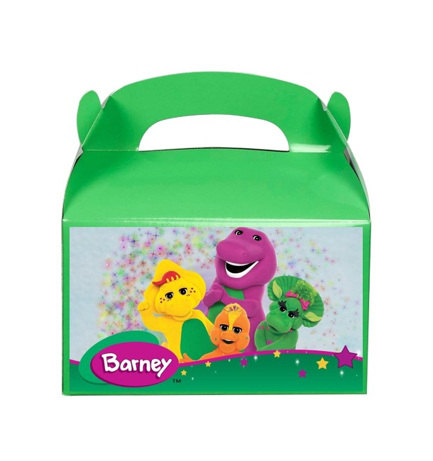 Barney Treat Favor boxes, party supplie