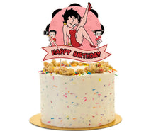 Load image into Gallery viewer, Betty Boop Cake Topper, birthday party supplies