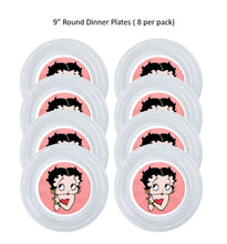 Load image into Gallery viewer, Betty Boop Clear Plastic Disposable Party Plates, 8pc per Pack, Choose Size