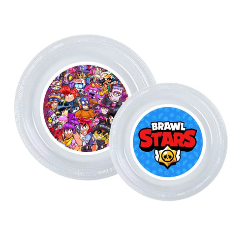 8pk Brawl Stars Plastic Disposable Party Plates, Choose Size