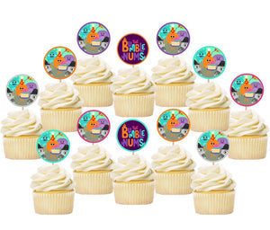 Bumble Nums Cupcake Toppers