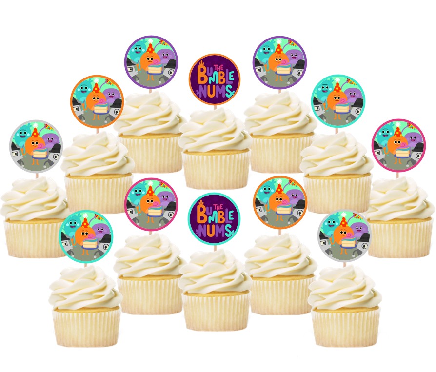 Bumble Nums Cupcake Toppers