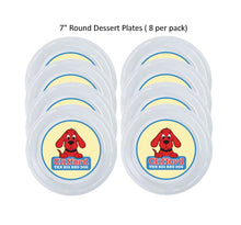 Load image into Gallery viewer, 8pk Clifford Red Dog Clear Plastic Disposable Party Plates, Choose Size