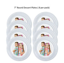 Load image into Gallery viewer, 8pk Love Diana Clear Plastic Disposable Party Plates, Choose Size