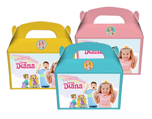 Love Diana Candy Treat Boxes, 8ct