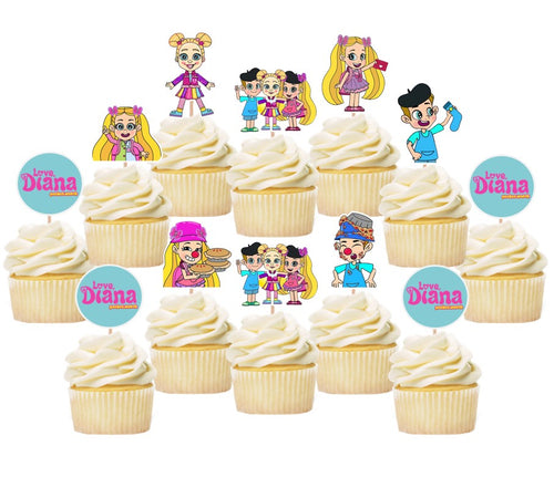 Love Diana Cupcake toppers