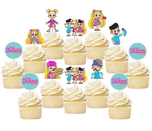 Love Diana Cupcake toppers