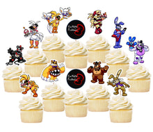 Load image into Gallery viewer, Five Nights at Frickbear's cupcake toppers