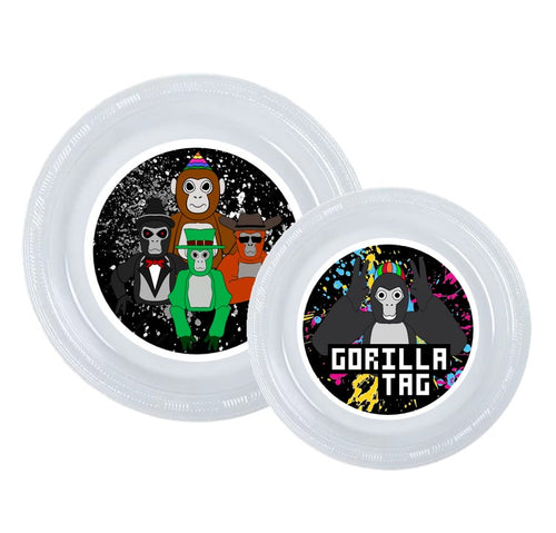 Gorilla Tag Party Plates, 8pc