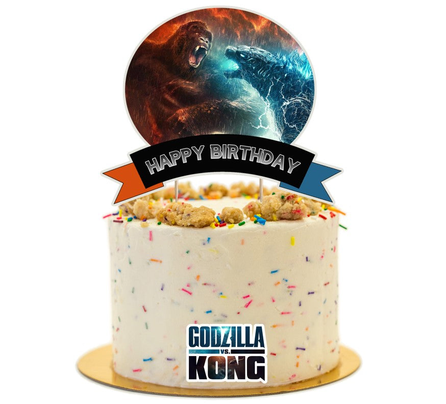 Godzilla vs. Kong Edible Cake Topper - VIParty.com.au