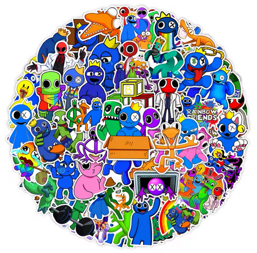 12 Rainbow Friends Random Stickers, Party Supplies Favors