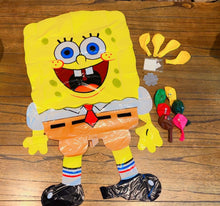 Load image into Gallery viewer, 13pc DIY Spongebob Table or Floor Balloon Column, Spongebob Party Balloons Stand Kit