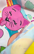 Load image into Gallery viewer, Plim Plim Happy Birthday Backdrop 3.3ft x 5ft, made from vinyl