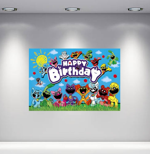 Smiling Critters backdrop