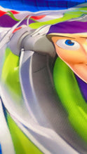 Load image into Gallery viewer, Happy Birthday Buzz Lightyear Toy Story Backdrop 3.3ft x 5ft, made from polyester, Handmade