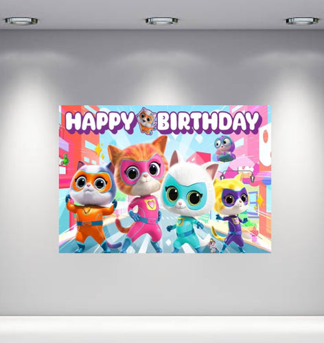 Super Kitties Backdrop