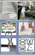Load image into Gallery viewer, Happy Birthday Buzz Lightyear Toy Story Backdrop 3.3ft x 5ft, made from polyester, Handmade