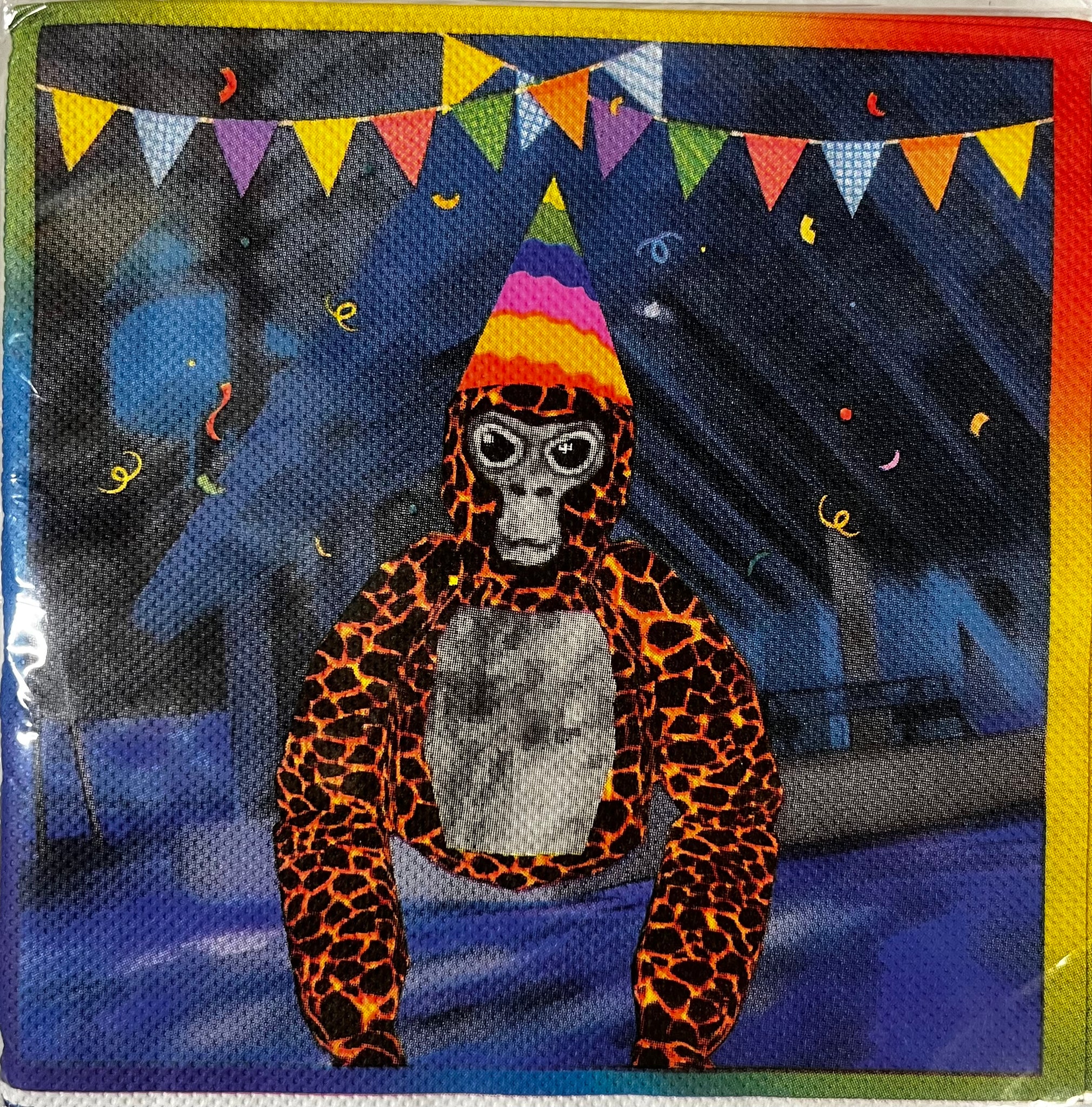 10 Gorilla Tag Napkins, Party Supplies – Party Mania USA