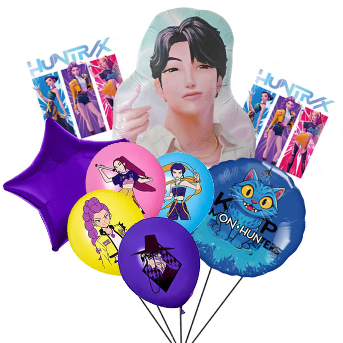 Jinu Kpop Demon Hunters Balloons, 9pc set