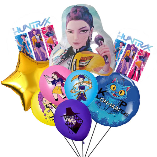 Rumi Kpop Demon Hunters Balloons, 9pc set