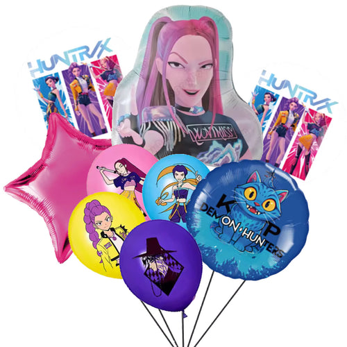 Mira Kpop Demon Hunters Balloons, 9pc set