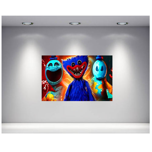 Huggy Wuggy Poppy Playtime Backdrop 