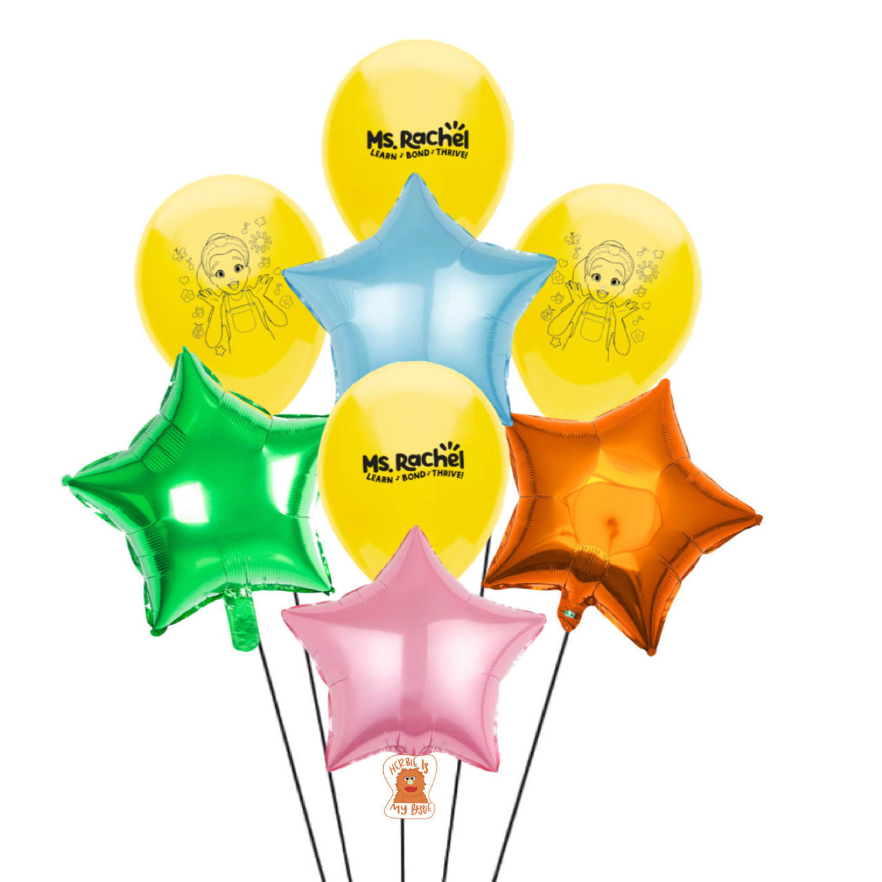 Ms Rachel Balloons, 9pc Set