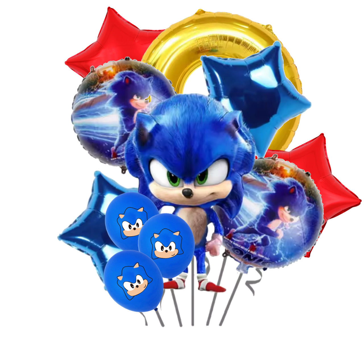 Sonic the Hedgehog Balloons, 8pc Set