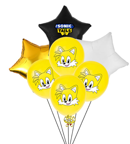 Tails the Hedgehog Balloons, 9pc Set