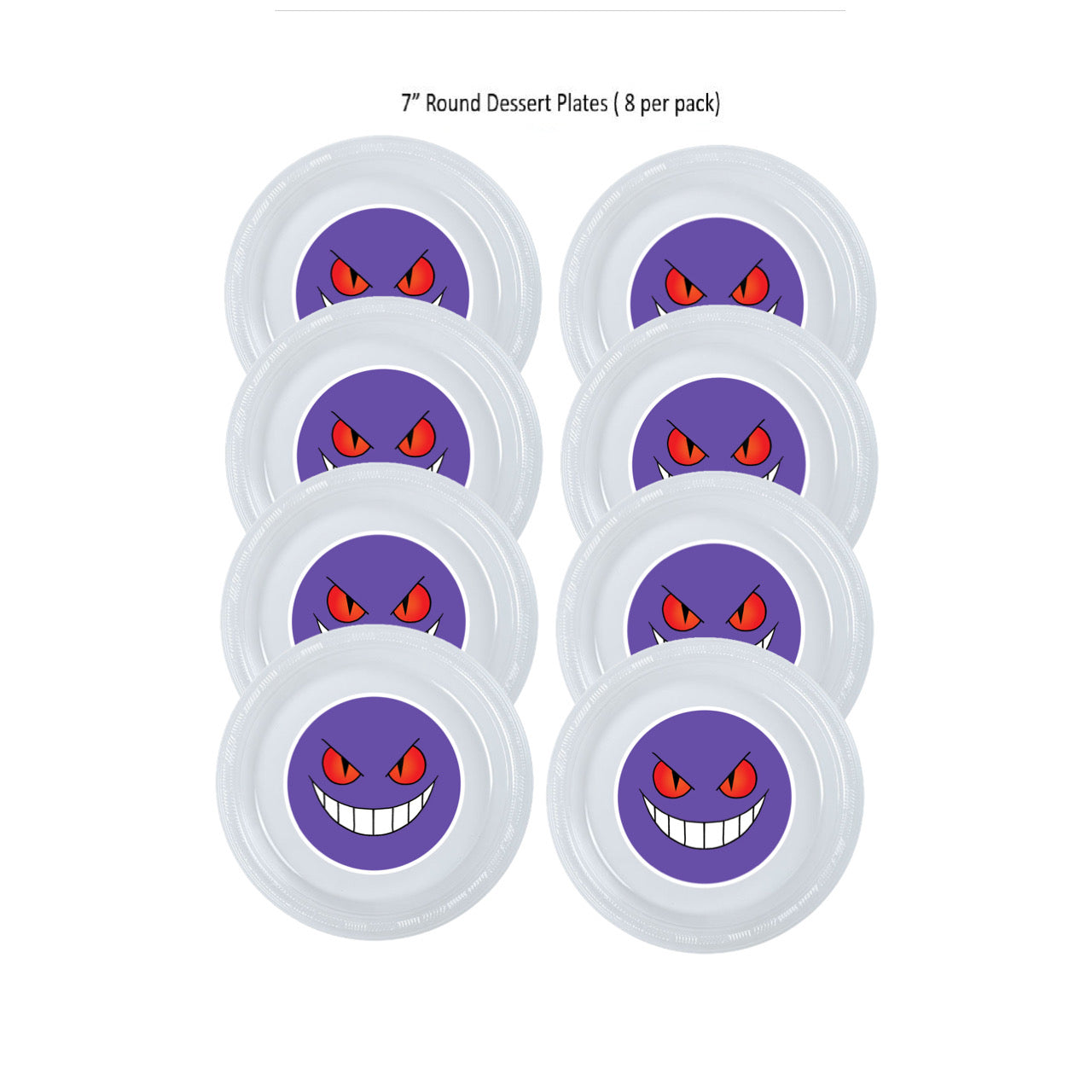 8pk Gengar Party Plates, Choose Size